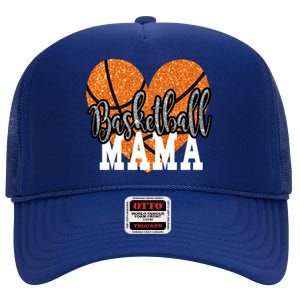 Basketball Mama Sports Mom Gift High Crown Mesh Back Trucker Hat