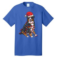 Bernese Mountain Santa Christmas Lights Dog Lover Pajama  Tall T-Shirt