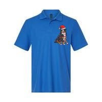 Bernese Mountain Santa Christmas Lights Dog Lover Pajama  Softstyle Adult Sport Polo