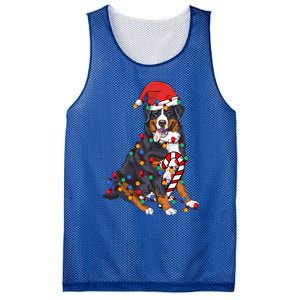 Bernese Mountain Santa Christmas Lights Dog Lover Pajama  Mesh Reversible Basketball Jersey Tank