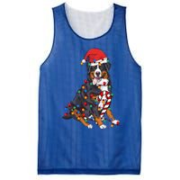 Bernese Mountain Santa Christmas Lights Dog Lover Pajama  Mesh Reversible Basketball Jersey Tank