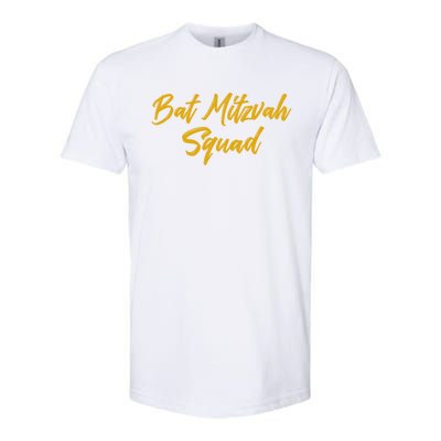 Bat Mitzvah Squad Happy Birthday Jewish Friends Family Meaningful Gift Softstyle® CVC T-Shirt