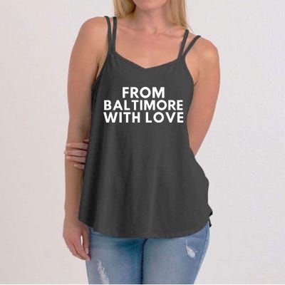 Brandon M. Scott From Baltimore With Love Women's Strappy Tank