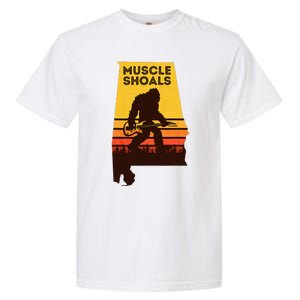 Bigfoot Muscle Shoals Alabama Retro Sasquatch Soul Music Garment-Dyed Heavyweight T-Shirt