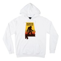 Bigfoot Muscle Shoals Alabama Retro Sasquatch Soul Music Hoodie