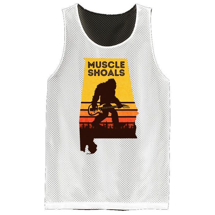 Bigfoot Muscle Shoals Alabama Retro Sasquatch Soul Music Mesh Reversible Basketball Jersey Tank