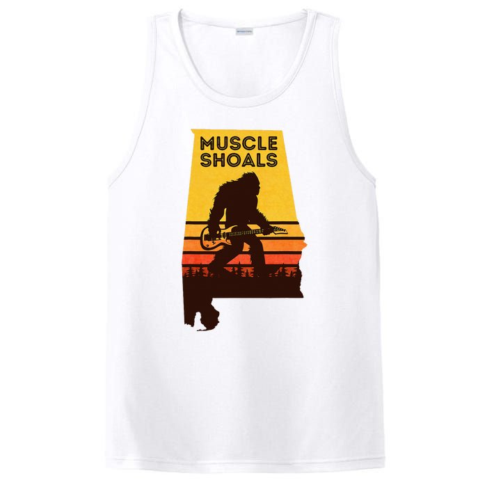 Bigfoot Muscle Shoals Alabama Retro Sasquatch Soul Music PosiCharge Competitor Tank