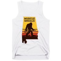 Bigfoot Muscle Shoals Alabama Retro Sasquatch Soul Music Tank Top