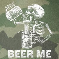 Beer Me Skeleton Scary Spooky Drinking  Legacy Tie Dye Trucker Hat