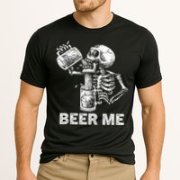 Beer Me Skeleton Scary Spooky Drinking  Cooling Performance Crew T-Shirt