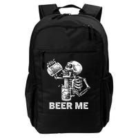 Beer Me Skeleton Scary Spooky Drinking  Backpack