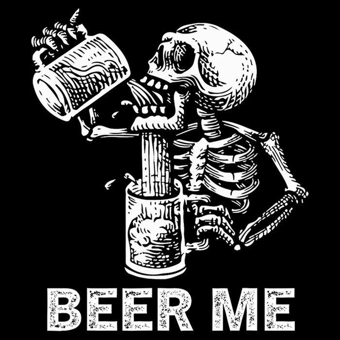 Beer Me Skeleton Scary Spooky Drinking  Backpack