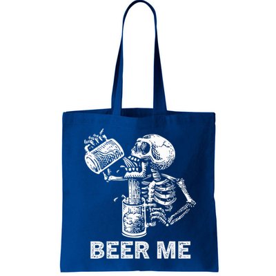 Beer Me Skeleton Scary Spooky Drinking  Bag
