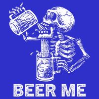 Beer Me Skeleton Scary Spooky Drinking  Bag