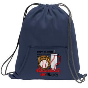 Baseball Mama Sport Mom Women Mothers Day 2024 Sweatshirt Cinch Pack Bag