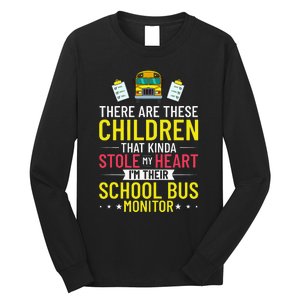 Bus Monitor School Bus Attendant Assistant Appreciation Long Sleeve Shirt