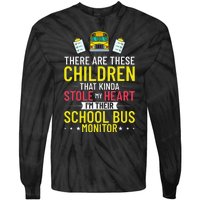 Bus Monitor School Bus Attendant Assistant Appreciation Tie-Dye Long Sleeve Shirt