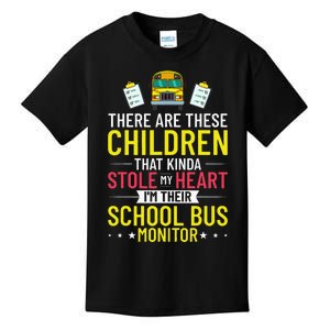 Bus Monitor School Bus Attendant Assistant Appreciation Kids T-Shirt