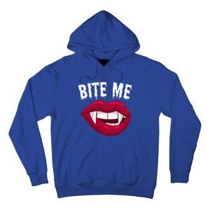 Bite Me! Sexy Vampire Lips Vampire Fangs Halloween Vampire Tall Hoodie