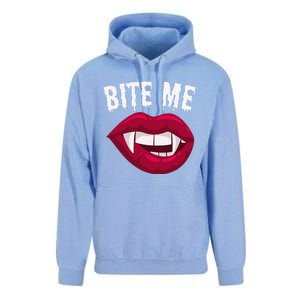 Bite Me! Sexy Vampire Lips Vampire Fangs Halloween Vampire Unisex Surf Hoodie