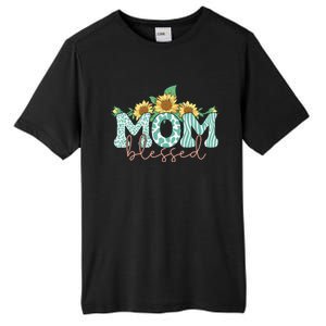 Blessed Mom Sunflower Cute Tall Fusion ChromaSoft Performance T-Shirt