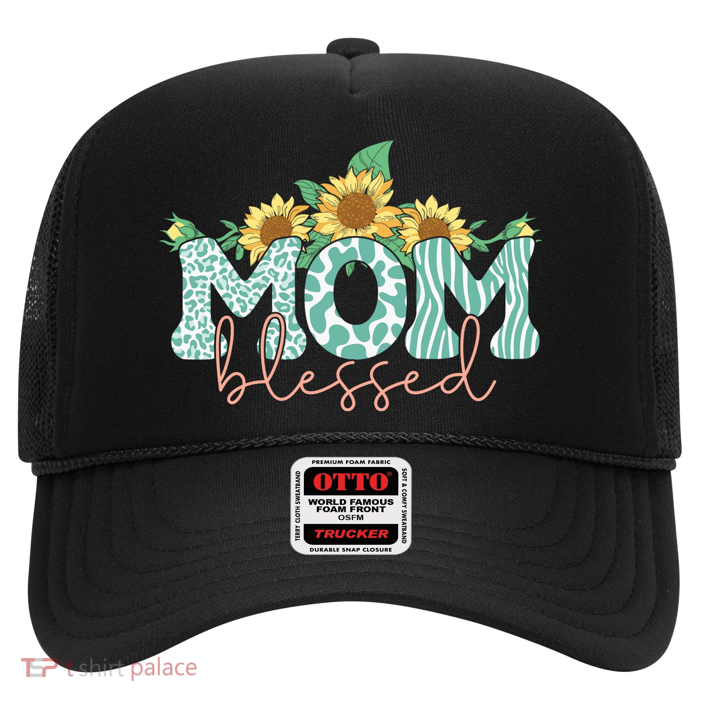 Blessed Mom Sunflower Cute Trucker Hat