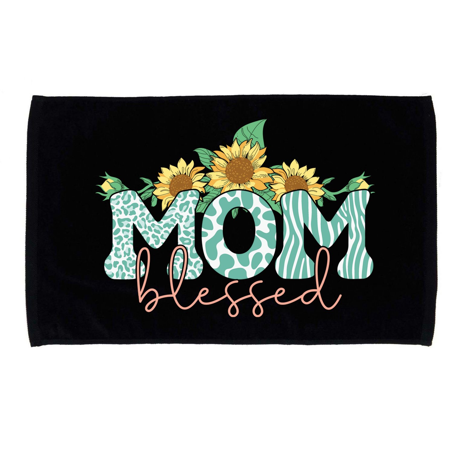 Blessed Mom Sunflower Cute Microfiber Hand Towel