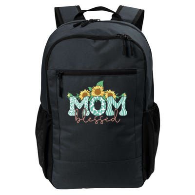 Blessed Mom Sunflower Cute Daily Commute Backpack