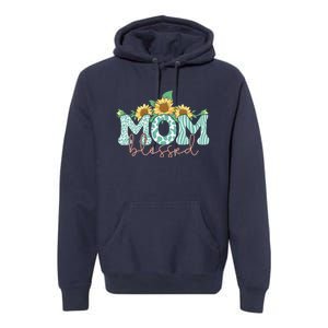 Blessed Mom Sunflower Cute Premium Hoodie