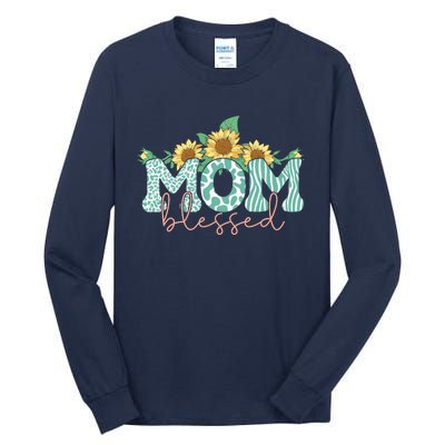 Blessed Mom Sunflower Cute Tall Long Sleeve T-Shirt