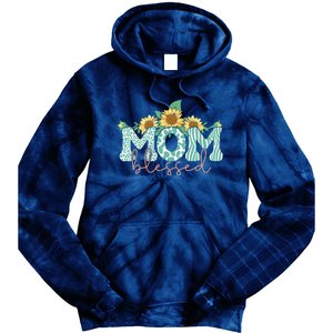 Blessed Mom Sunflower Cute Tie Dye Hoodie