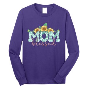 Blessed Mom Sunflower Cute Long Sleeve Shirt