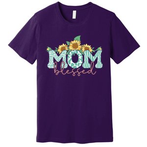 Blessed Mom Sunflower Cute Premium T-Shirt