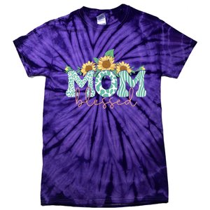 Blessed Mom Sunflower Cute Tie-Dye T-Shirt