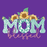Blessed Mom Sunflower Cute Tie-Dye T-Shirt