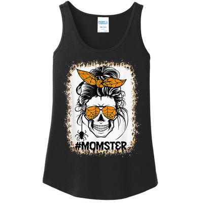 Bleached Momster Sugar Skull Mom Halloween Party Costume Ladies Essential Tank