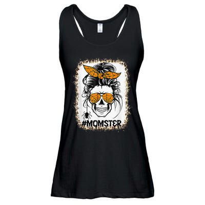 Bleached Momster Sugar Skull Mom Halloween Party Costume Ladies Essential Flowy Tank