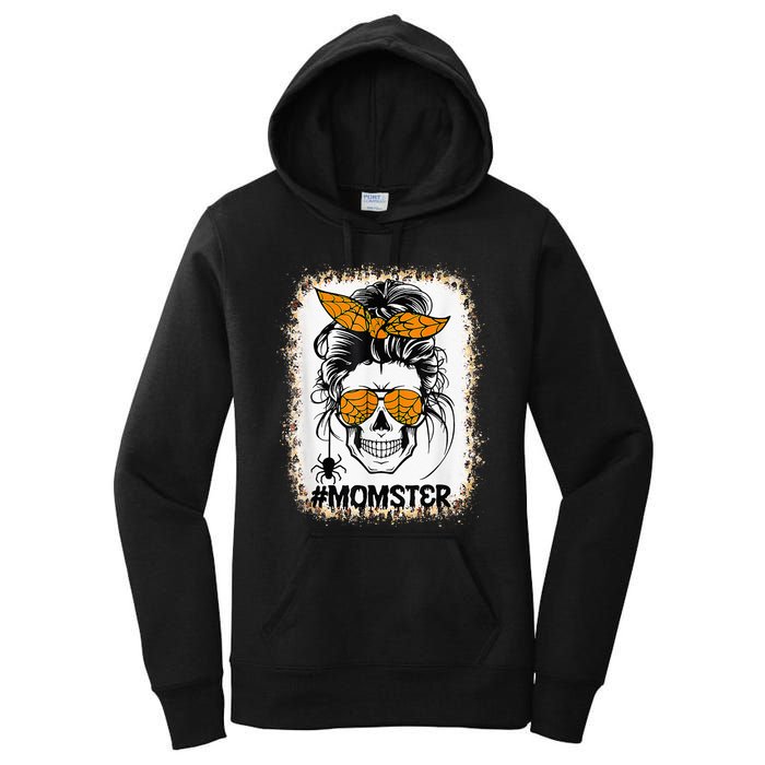 Bleached Momster Sugar Skull Mom Halloween Party Costume Women's Pullover Hoodie