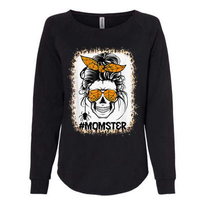 Bleached Momster Sugar Skull Mom Halloween Party Costume Womens California Wash Sweatshirt