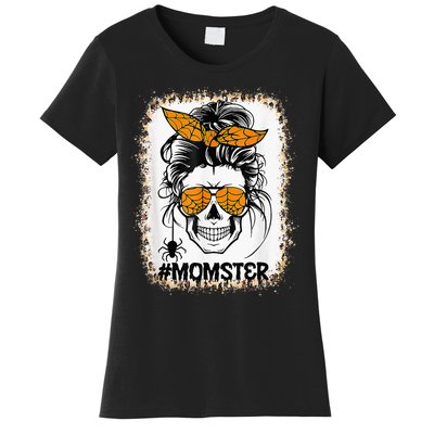 Bleached Momster Sugar Skull Mom Halloween Party Costume Women's T-Shirt