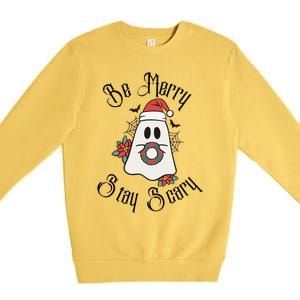 Be Merry Stay Scary Premium Crewneck Sweatshirt