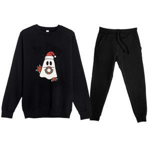 Be Merry Stay Scary Premium Crewneck Sweatsuit Set