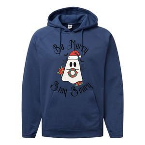 Be Merry Stay Scary Performance Fleece Hoodie