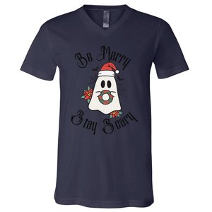 Be Merry Stay Scary V-Neck T-Shirt