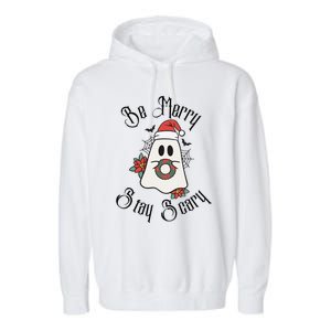 Be Merry Stay Scary Garment-Dyed Fleece Hoodie