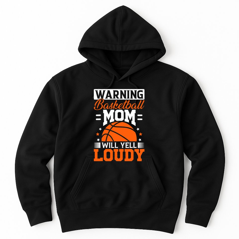 Basketball Mom Sticker Hoodie