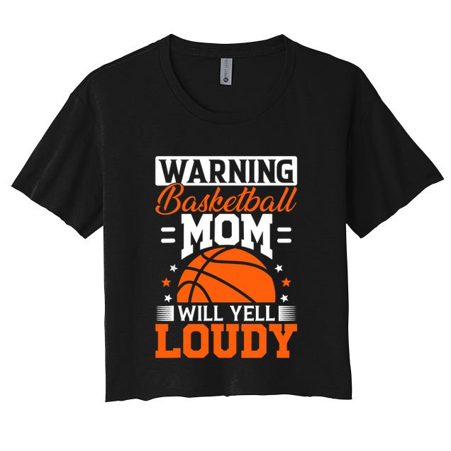 Basketball Mom Sticker Crop Top