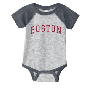 Boston Massachusetts Souvenir Sport College Style Text Infant Baby Jersey Bodysuit