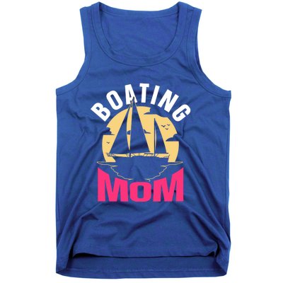 Boating Mom Ship Captain Boat Yacht Mother Mommy Mama Cool Gift Tank Top