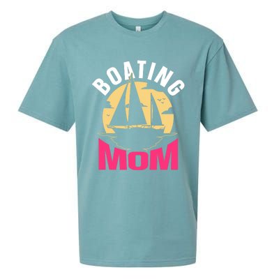 Boating Mom Ship Captain Boat Yacht Mother Mommy Mama Cool Gift Sueded Cloud Jersey T-Shirt